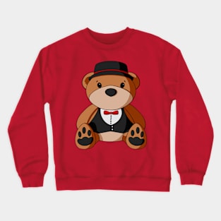 Groom Vest Teddy Bear Crewneck Sweatshirt